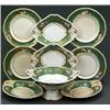 Image 1 : THE RICHARDS COLLECTION OF DAVENPORT - A Davenport part dessert service, the apple green borders...
