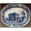 Image 1 : BRITISH POTTERY - A Spode venison dish, printed with 'Triumphal Arch at Tripoli' pattern in blue...