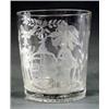 Image 1 : GLASS - A tumbler, engraved with arms of the Sherwood Foresters and with bow and arrows, major o...