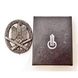 GERMAN NAZI ARMY GENERAL ASSAULT BADGE IN ORIGINAL BOX