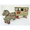 Image 1 : 1922 RICH TOYS LITTLE MILK MAN DAIRY HORSE DRAWN WAGON