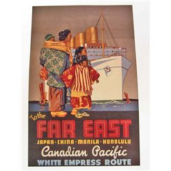 CANADIAN PACIFIC WHITE EMPRESS 8 X 10 GICLEE CANVAS PRINT