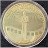 Image 2 : 1 OZ MARILYN MONROE 80TH BIRTHDAY 24K GOLD CLAD COIN