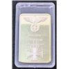 Image 1 : 1 OZ GERMAN NAZI IRON CROSS DEUTSCHE REICHSBANK BAR
