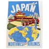Image 1 : NORTHWEST ORIENT AIRLINES 8 X 10 GICLEE CANVAS PRINT