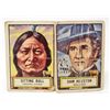 Image 1 : PAIR OF VINTAGE 1952 TOPPS LOOK N SEE CARDS #58 & #61