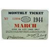 Image 1 : VINTAGE 1944 MONTHLY BUS TICKET WINDSOR RAILWAY