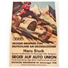 Image 1 : SIEGER AUF AUTO UNION 8 X 10 GICLEE CANVAS PRINT