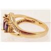 Image 2 : 18K GOLD FILLED AMETHYST RING - SZ 7