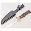 Image 1 : STAG HUNTER SKINNING KNIFE AND LEATHER SHEATH