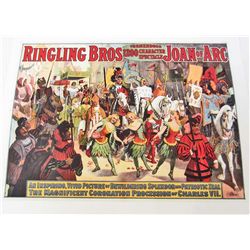 RINGLING BROS JOAN OF ARC 8 X 10 GICLEE CANVAS PRINT