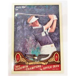 JOHNNY MILLER 2011 UPPER DECK GOODWIN CHAMPIONS #133