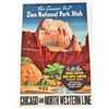 Image 1 : ZION NATL PARK GRAND CANYON 8 X 10 GICLEE CANVAS PRINT