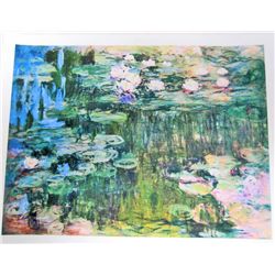 WATER LILIES BY CLAUDE MONET CANVAS PRINT