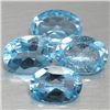 Image 1 : LOT OF 3.73 CTS BLUE BRAZILIAN TOPAZ 4 PCS