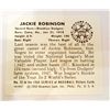 Image 2 : JACKIE ROBINSON 1950 BOWMAN GUM BASEBALL SERIES REPRINT
