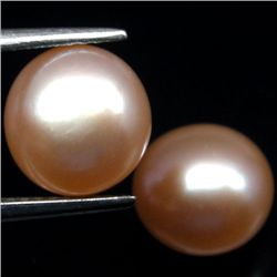 PAIR OF 9.41 CTS PINK CHINESE FRESH PEARLS