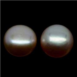 PAIR OF 9.89 CTS CHINESE FRESH WATER PEARLS