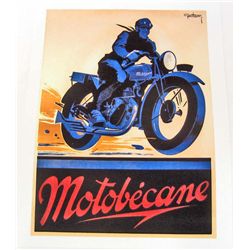 MOTOBECANE MOTORCYCLE 8 X 10 GICLEE CANVAS PRINT