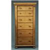 Image 1 : FURNITURE AND DECORATIONS - A Victorian oak Wellington chest, fitted six drawers secured by a lo...