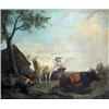 Image 1 : OIL PAINTINGS - ** De Noter (late 18th - early 19th century) Cattle In A Summer Landscape, a dro...