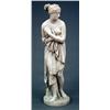 Image 1 : STATUARY, METALWORK, BOXES AND OBJECTS - A 19th century Italian white marble figure of Aphrodite...