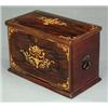 Image 1 : STATUARY, METALWORK, BOXES AND OBJECTS - Liberty & Co, a late Victorian rosewood veneered foldin...