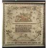 Image 1 : NEEDLEWORK, CARPETS AND RUGS - A George IV silk needlework sampler, 'Martha Lader, aged 12 years...
