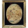 Image 1 : NEEDLEWORK, CARPETS AND RUGS - A George III silk needlework picture, The Discovery Of Moses, wat...