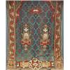 Image 1 : NEEDLEWORK, CARPETS AND RUGS - A fine pair of 19th century Aubusson tapestry hangings, boldly de...