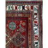 Image 1 : NEEDLEWORK, CARPETS AND RUGS - A colourful Caucasian rug, the rose madder centre with pole medal...