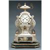 Image 1 : CLOCKS, BAROMETERS, SCIENTIFIC INSTRUMENTS - A 19th century gilt metal mounted white alabaster m...