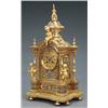 Image 1 : CLOCKS, BAROMETERS, SCIENTIFIC INSTRUMENTS - A French ormolu and champleve enamel mantel clock,...