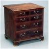 Image 1 : FURNITURE AND DECORATIONS - A George III mahogany night chest, the hinged crossbanded astragal m...