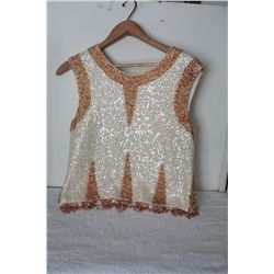 BEADED VEST TOP