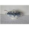 Image 1 : SAUCE BOAT (BLUE & WHITE) C/W LADLE