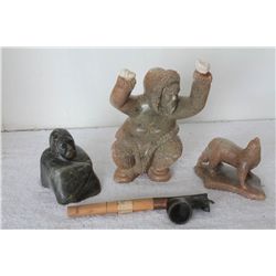 SOAPSTONE CARVINGS (CHOICE) A-B-C-D