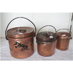 HUDSON BAY TEA PAILS (CHOICE) A-B-C