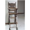 Image 1 : VICTORIAN PRESSED BACK HIGH CHAIR/STROLLER