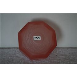 SATIN GLASS POWDER DISH