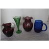 Image 1 : MISC. GLASS VASES, ETC.