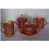 Image 1 : CARNIVAL GLASS BREAKFAST SET