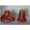 Image 1 : CARNIVAL GLASS LAMP SHADES