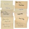 Image 1 : Excellent Collection of 10 Autographs From 1920's Baseball Legend Waite Hoyt