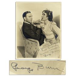 George Burns & Gracie Allen Signed 8'' x 10'' Photo