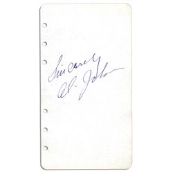 Signature of Al Jolson -- Called The World's Greatest Entertainer