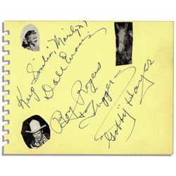 Signatures by Western Stars Roy Rogers, Dale Evans & Gabby Hayes -- Plus the Horse ''Trigger''!