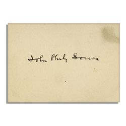 John Phillip Sousa's Signature From 1930