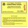 Image 1 : Bill Clinton Senate Impeachment Trial Ticket