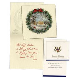 Two Christmas Cards From the Eisenhower White House -- From 1955 & 1958